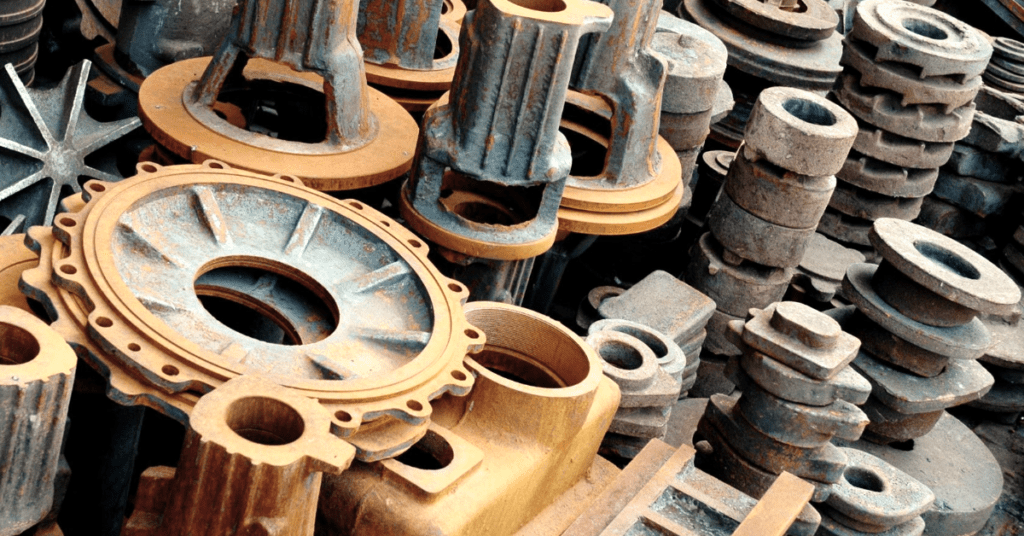 Partes y piezas de centrífugas en mal estado