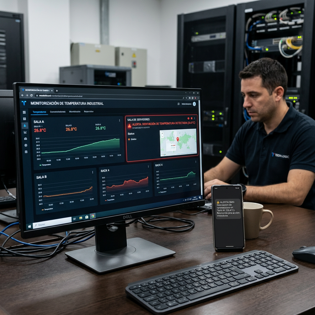 Alertas de temperatura por SMS y email: respuesta inmediata ante desviaciones