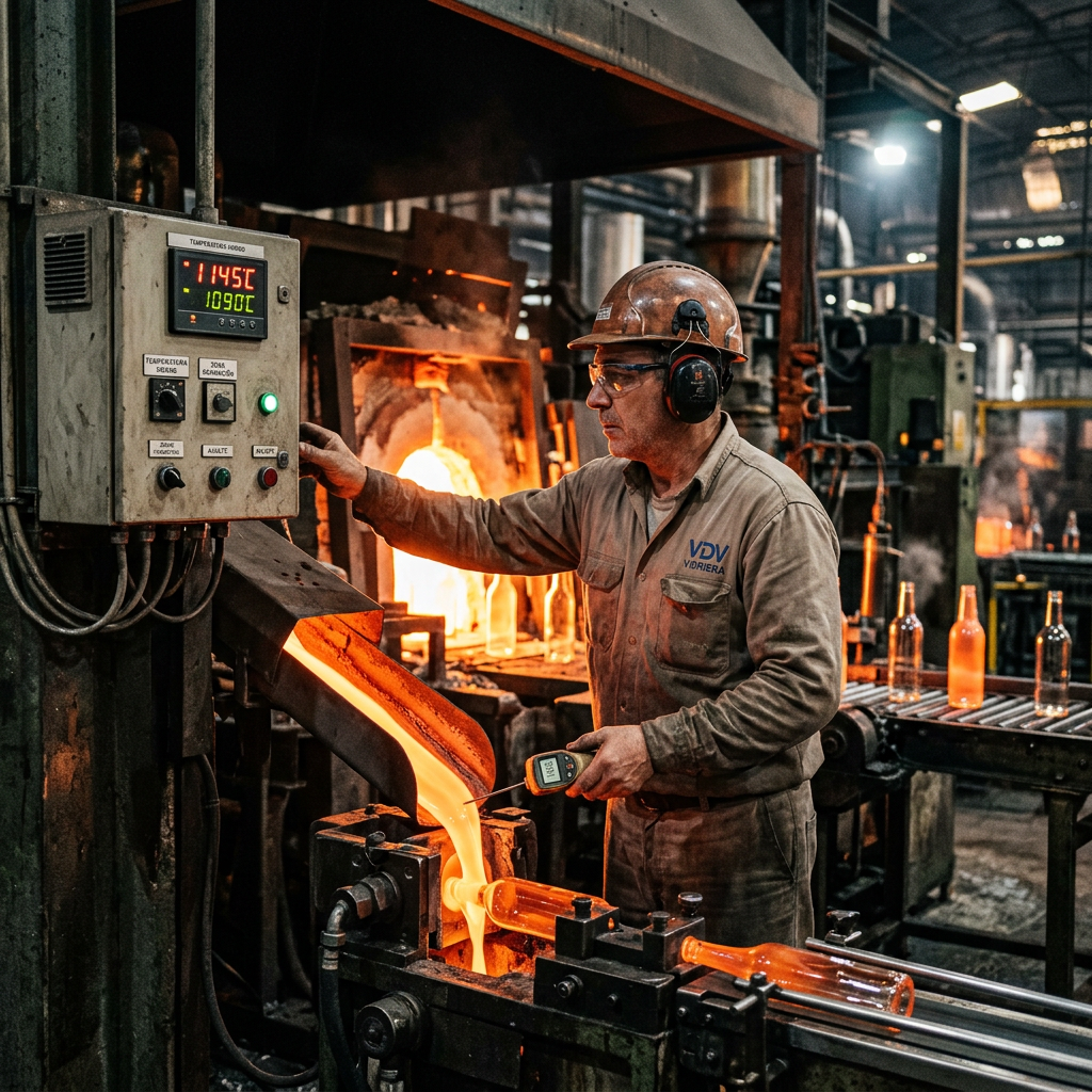Control de temperatura en la industria del vidrio: procesos críticos