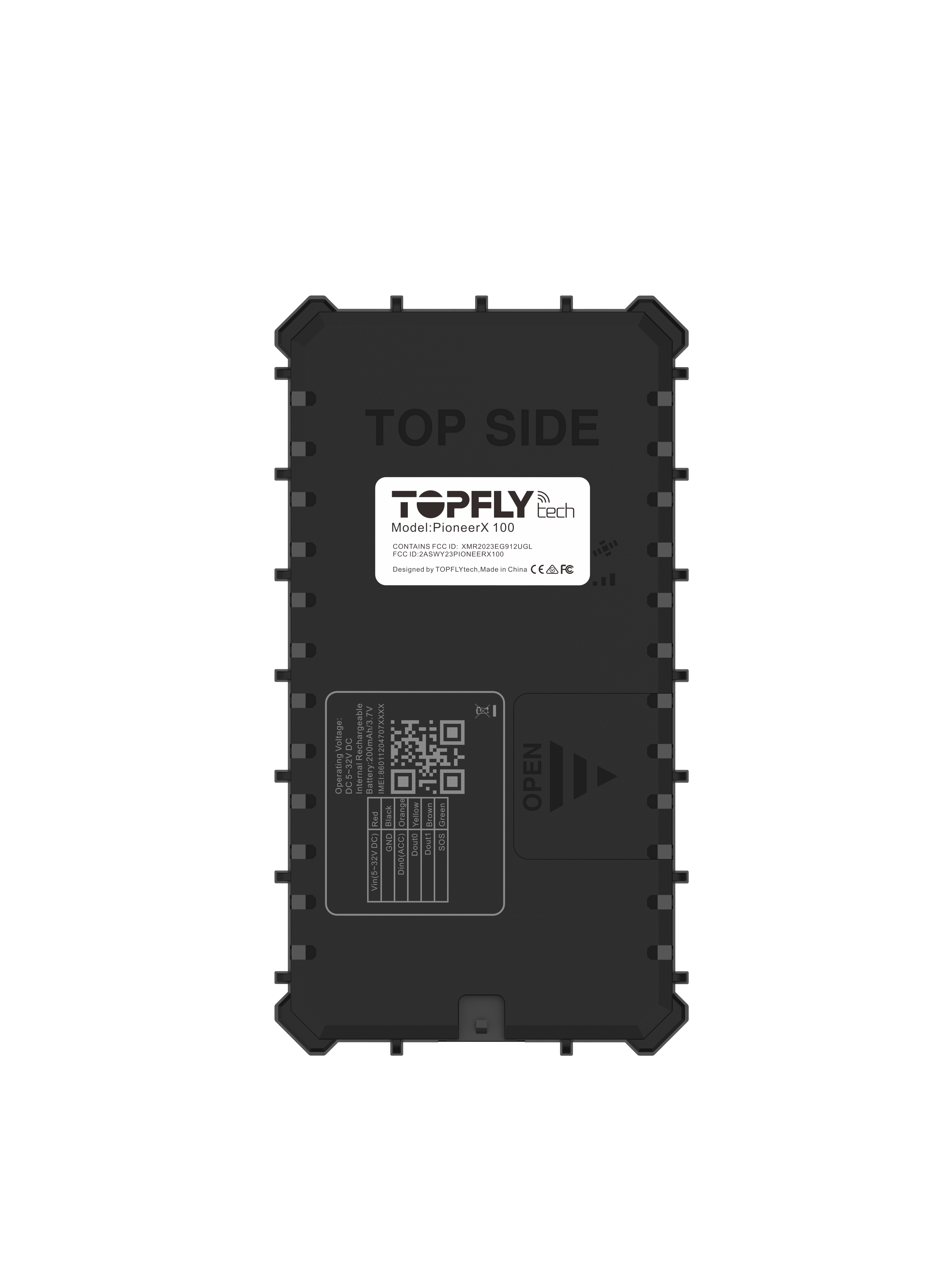 Tracker GPS PioneerX 100 TopFlytech: cableado estándar para flota comercial