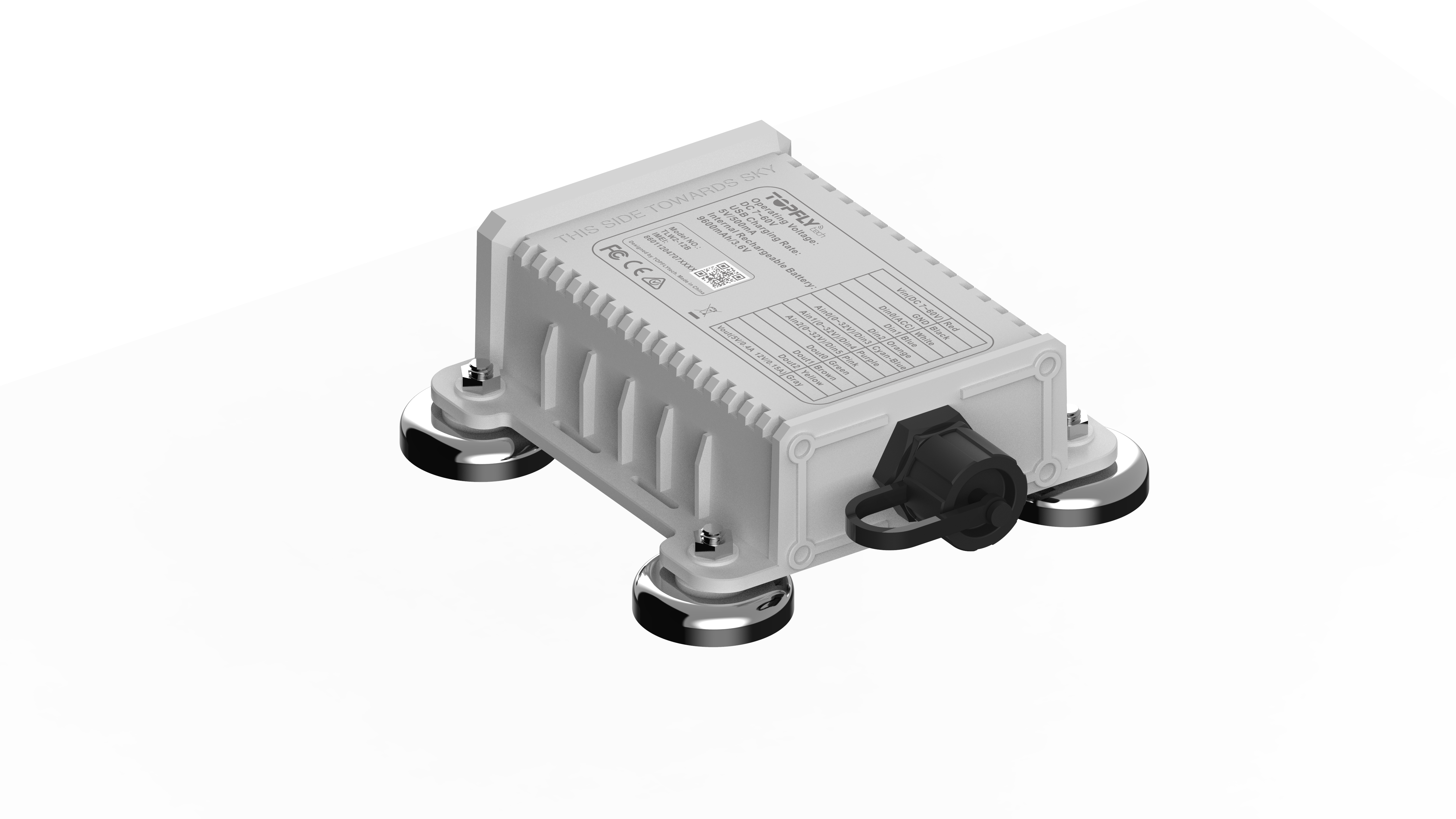 TLW2-12B conector cableado con imán de fijación para remolques