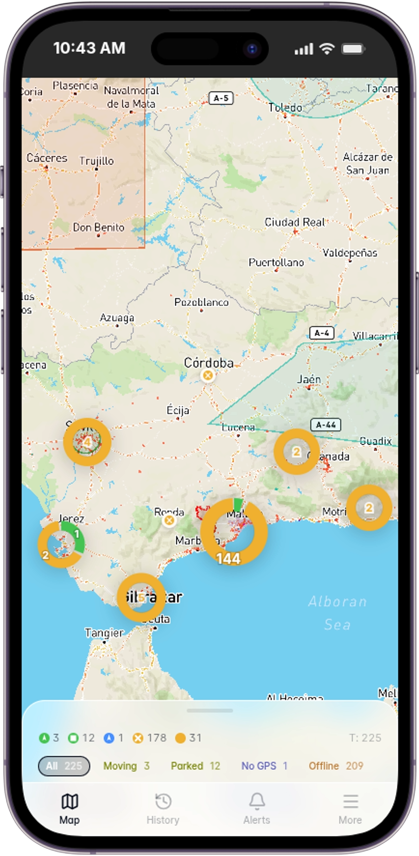 App móvil Anukys Control: gestión de flota municipal desde iPhone