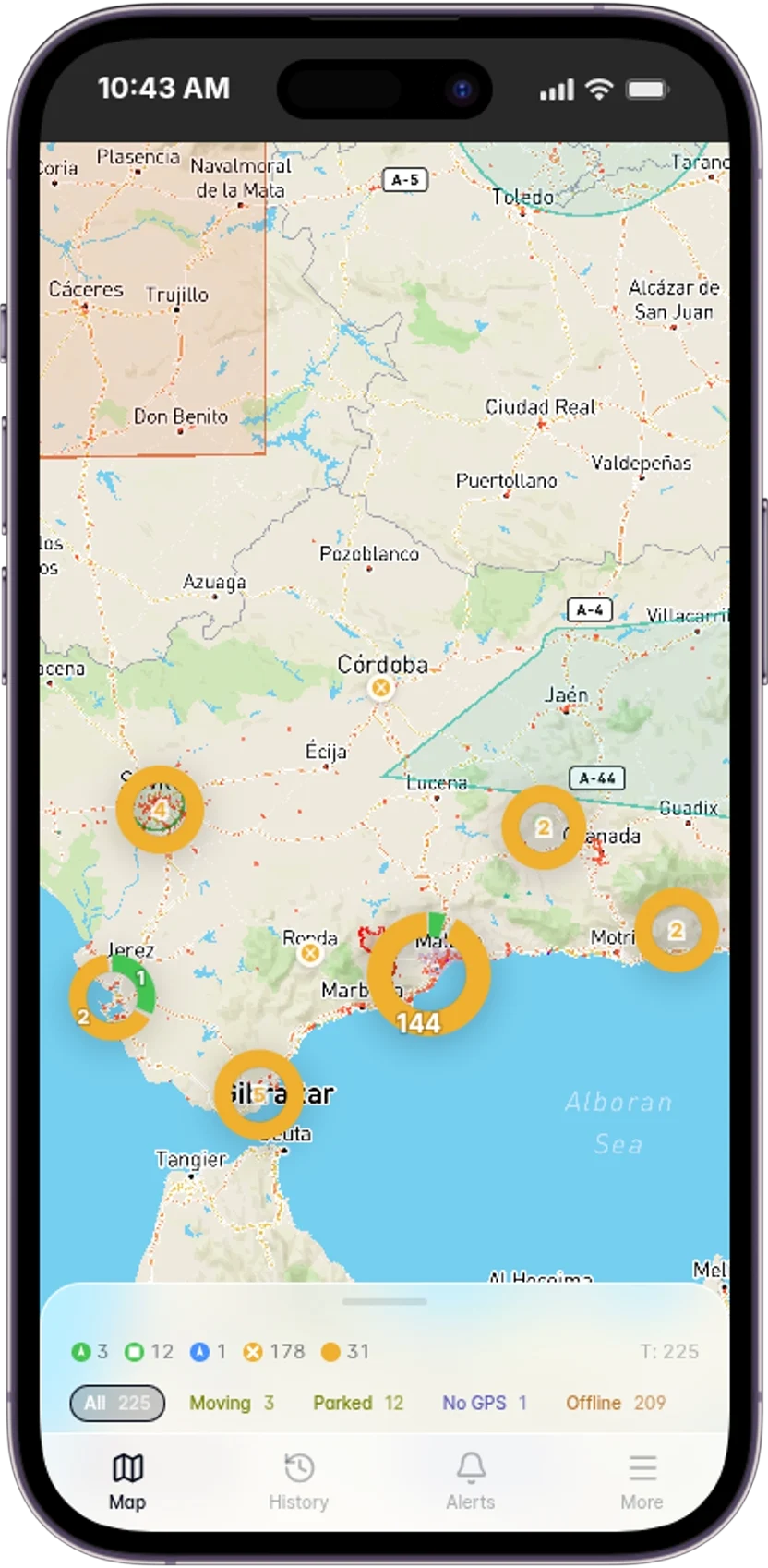 App móvil Anukys Control: gestión de flota municipal desde iPhone