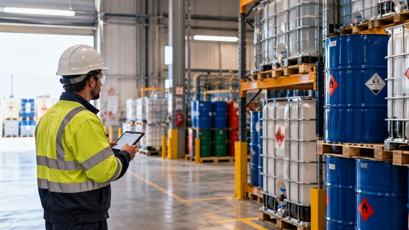 Sensores de temperatura ATEX en almacenamiento de productos químicos inflamables